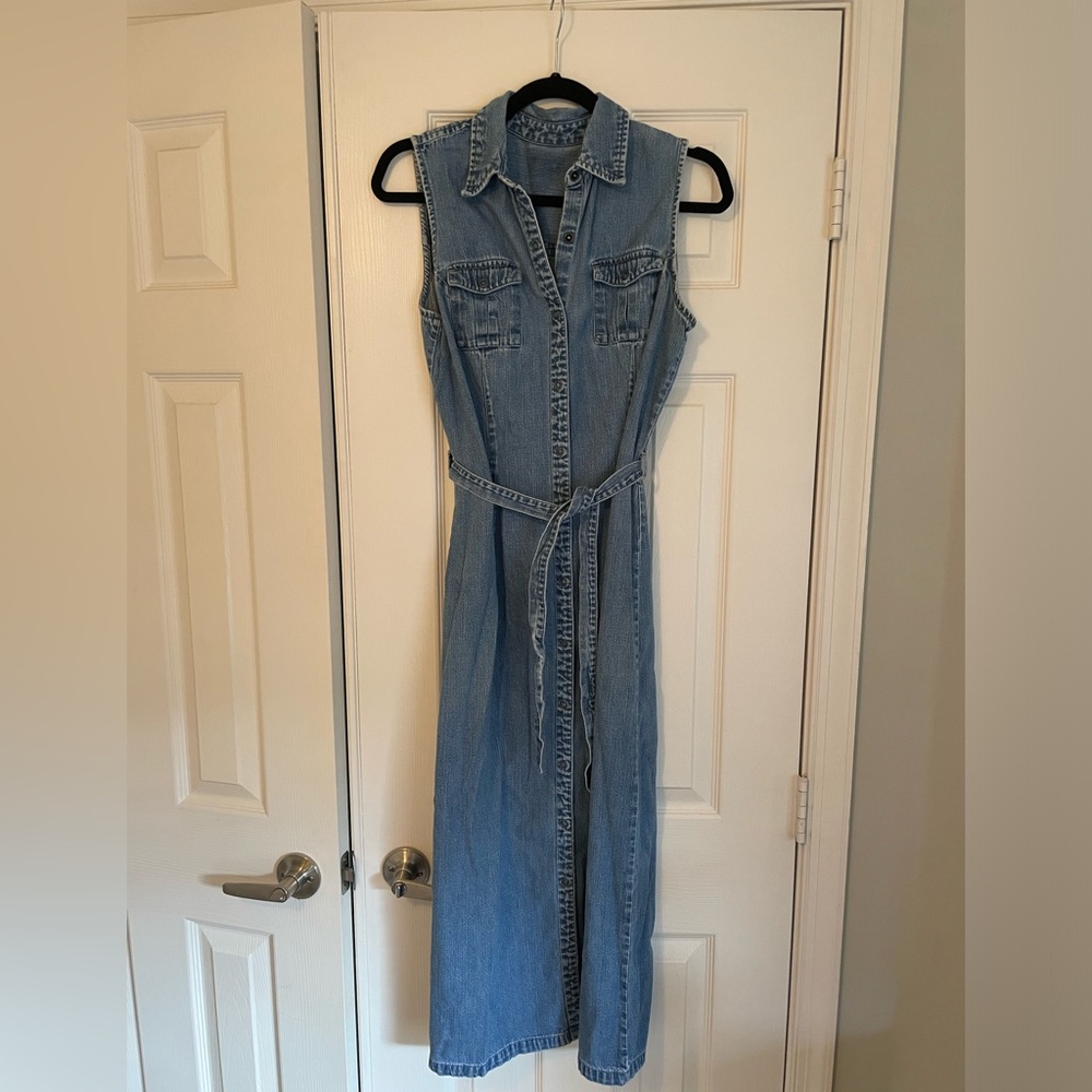 Jean Snap Button Down Dress